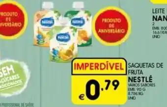 Meu Super Saquetas de fruta nestle promoção