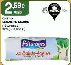Intermarché Páturages - queijo le sainte-maure promoção