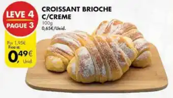Pingo Doce Croissant Brioche c/Creme 100g promoção