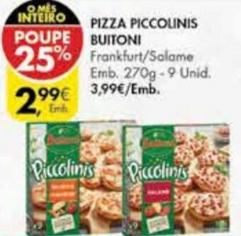 Pingo Doce Pizza Piccolinis Buitoni 270g promoção