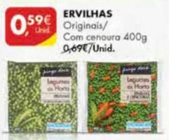 Pingo Doce Ervilhas 400g promoção