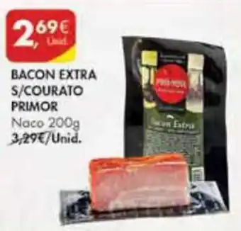 Pingo Doce Bacon Extra s/Courato Primor 200g promoção
