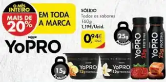 Pingo Doce Sólido Yopro 160g promoção