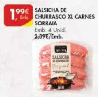 Pingo Doce Salsicha de Churrasco XL Carnes Sorraia 4 unid promoção