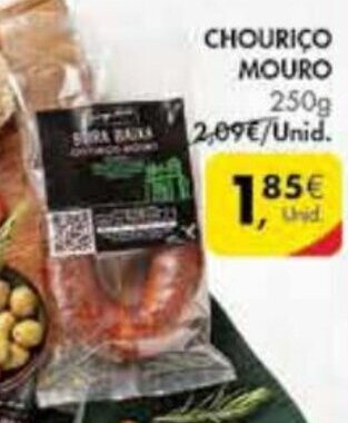 Pingo Doce Chouriço Mouro 250g promoção