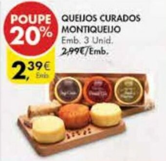 Pingo Doce Queijos Curados Montiqueijo 3 Unid promoção
