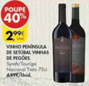 Pingo Doce Vinho Península de Setúbal Vinhas de Pegões 75cl promoção