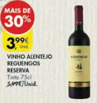 Pingo Doce Vinho Alentejo Reguengos Reserva 75cl promoção