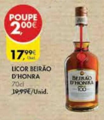 Pingo Doce Licor Beirão D'Honra 70cl promoção