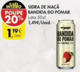 Pingo Doce Sidra de Maçã Bandida do Pomar 50cl promoção