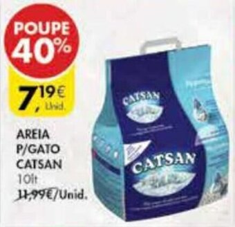 Pingo Doce Areia p/Gato Catsan 10lt promoção