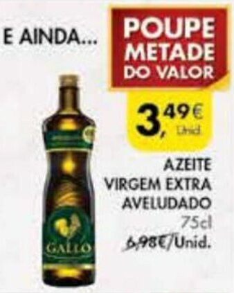 Azeite Virgem Extra Aveludado Gallo 75cl