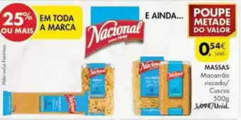 Pingo Doce Massas Nacional 500g promoção