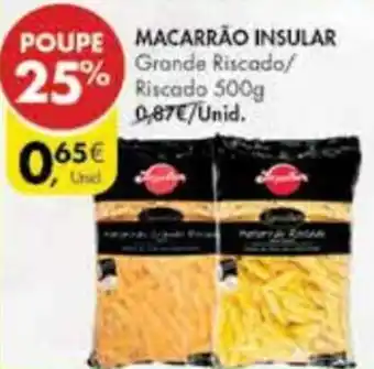 Pingo Doce Macarrão Insular 500g promoção