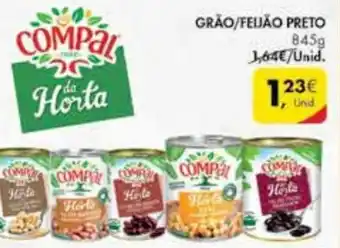 Pingo Doce Grão/Feijão Preto 845g promoção