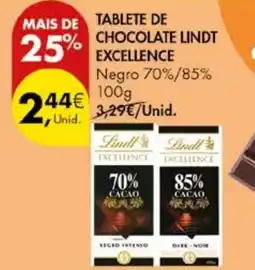 Pingo Doce Tablete de chocolate lindt excellence promoção