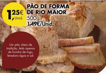 Pingo Doce Rio maior - pão de forma promoção