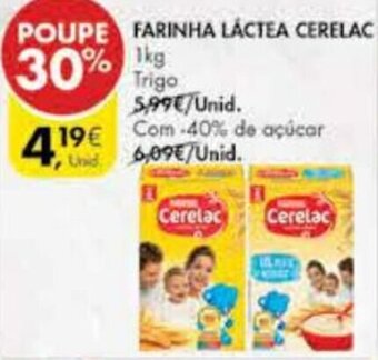 Pingo Doce Farinha Láctea Cerelac 1kg promoção