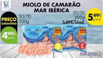 Pingo Doce Miolo de camarão mar ibérica promoção