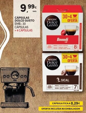 Continente Cápsulas Dolce Gusto 30 Cápsulas promoção