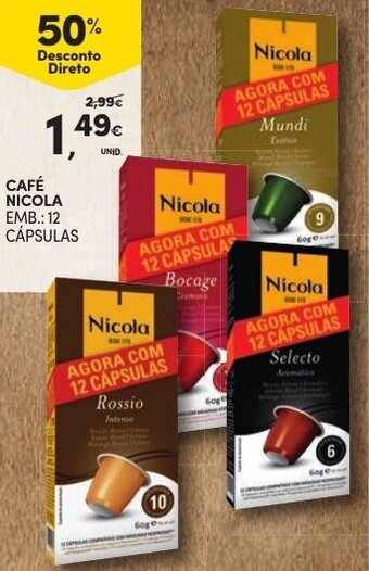 Continente Café Nicola 12 Cápsulas promoção