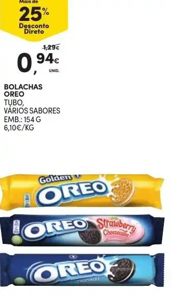 Continente Bolachas Oreo 154g promoção