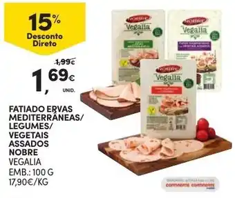 Continente Fatiado Ervas Mediterrâneas/ Legumes/ Vegetais Assados Nobre 100g promoção