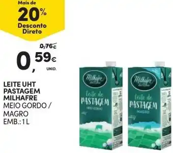 Continente Leite UHT Pastagem 1L promoção