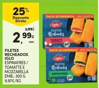 Continente Filetes Recheados Iglo 300g promoção