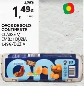 Continente Ovos de Solo Continente Classe M promoção