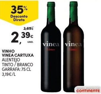 Continente Vinho Vinea Cartuxa 75cl promoção