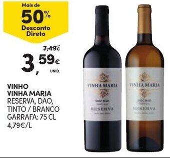 Continente Vinho Vinha Maria 75cl promoção