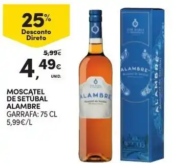 Continente Moscatel de Setúbal Alambre 75cl promoção