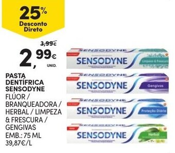Continente Pasta Dentífrica Sensodyne 75ml promoção