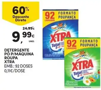 Continente Detergente Pó P/ Máquina Roupa Xtra 92 Doses promoção