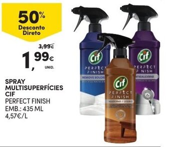 Continente Spray Multisuperfícies CIF 435ml promoção