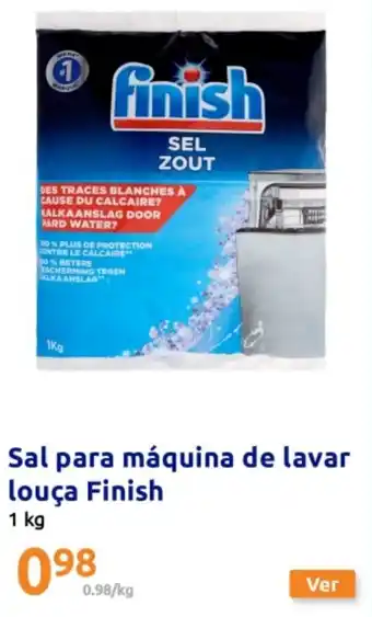 Action Sal para máquina de lavar louça Finish promoção