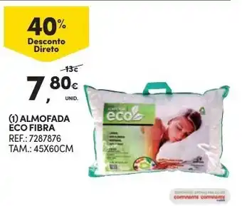 Continente Almofada Eco Fibra 45x60cm promoção