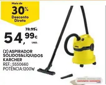 Continente Aspirador Solido & Líquidos Kaecher 1200W promoção