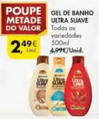 Pingo Doce Gel de Banho Ultra Suave 500ml promoção