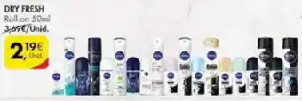 Pingo Doce Nivea Dry Fresh Roll-On 50ml promoção