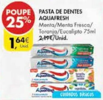 Pingo Doce Pasta de Dentes Aquafresh 75ml promoção