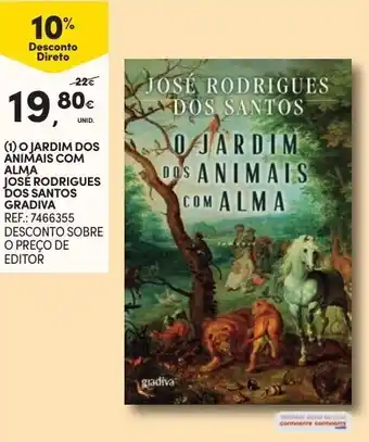 O Jardim dos Animais com Alma José Rodrigues dos Santos Gradiva