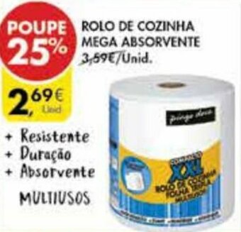Pingo Doce Rolo de Cozinha Mega Absorvente promoção
