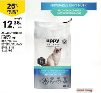 Continente Alimento Seco P/ Gato Uppy Nutri 3kg promoção