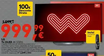 Worten LG TV Oled 4K 55B16 promoção