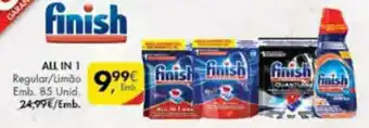 Pingo Doce Finish All-in-1 85 unid promoção