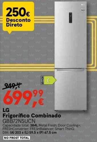 Worten LG Frigorífico Combinado promoção