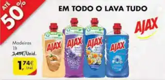 Pingo Doce Em Todo o Lava Tudo Madeiras Ajax 1lt promoção