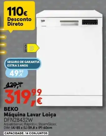 Worten Beko Máquina Lavar Loiça promoção